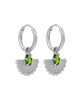 Petal Earrings with Chrome Diopside | Sterling Silver