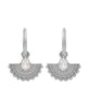 Petal Earrings with Rose Quartz | Sterling Silver