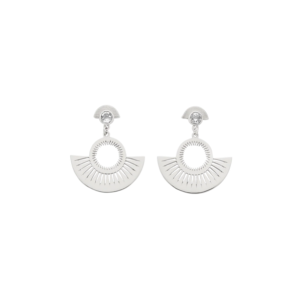 Pocket Full Of Sunshine Earrings | Sterling Silver & Aquamarine