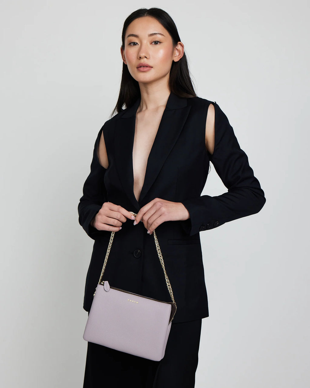 Feature Shoulder Strap | Gold Curb Chain