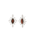 Sister Stud | 925 Sterling Silver | Rhodolite Garnet