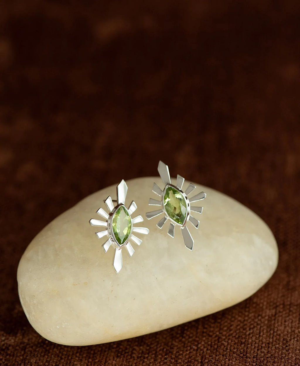 Sister Stud | 925 Sterling Silver | Peridot