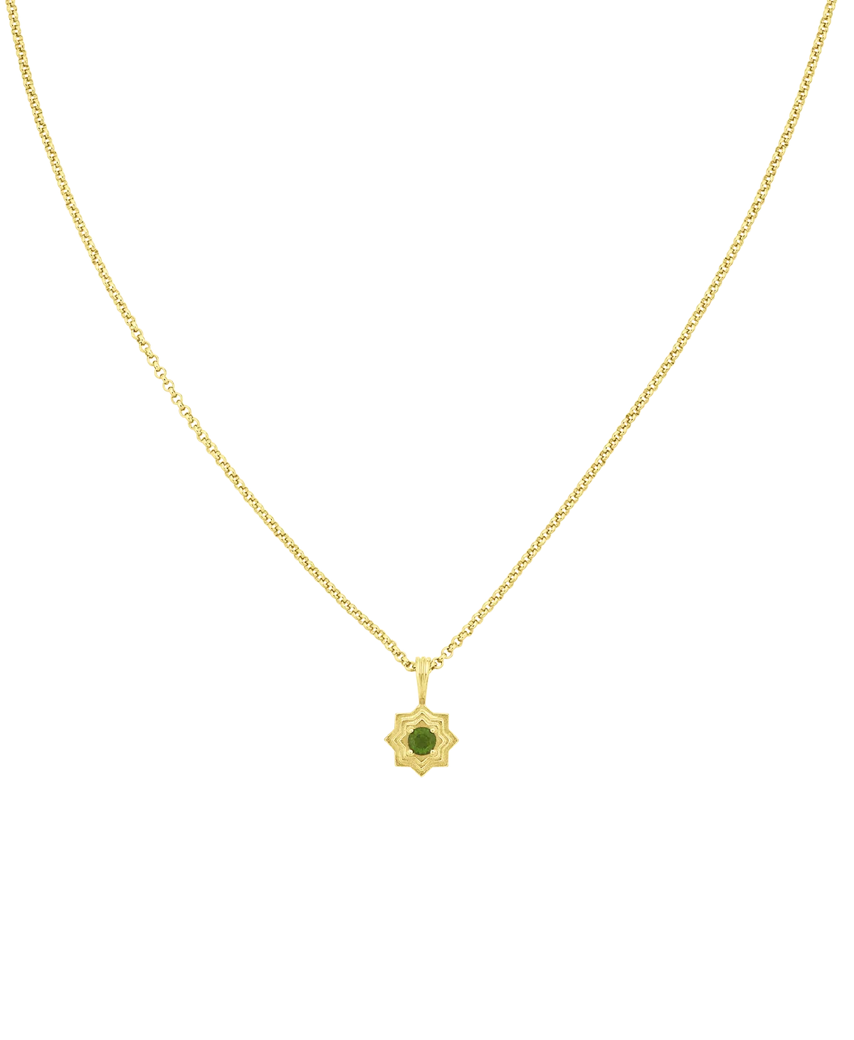 Sitara Necklace | 22k Gold Vermeil | Chrome Diopside