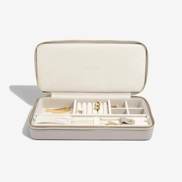 Travel Necklace Jewellery Box | Taupe