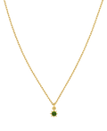 Stella Necklace | 22k Gold Plate | Chrome Diopside
