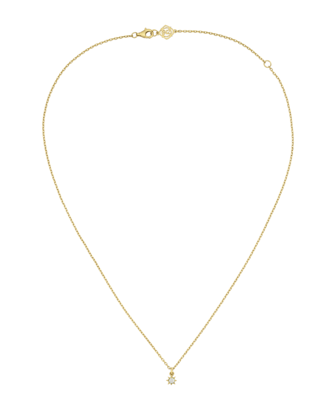 Stella Necklace | 22k Gold Plate | White Zircon