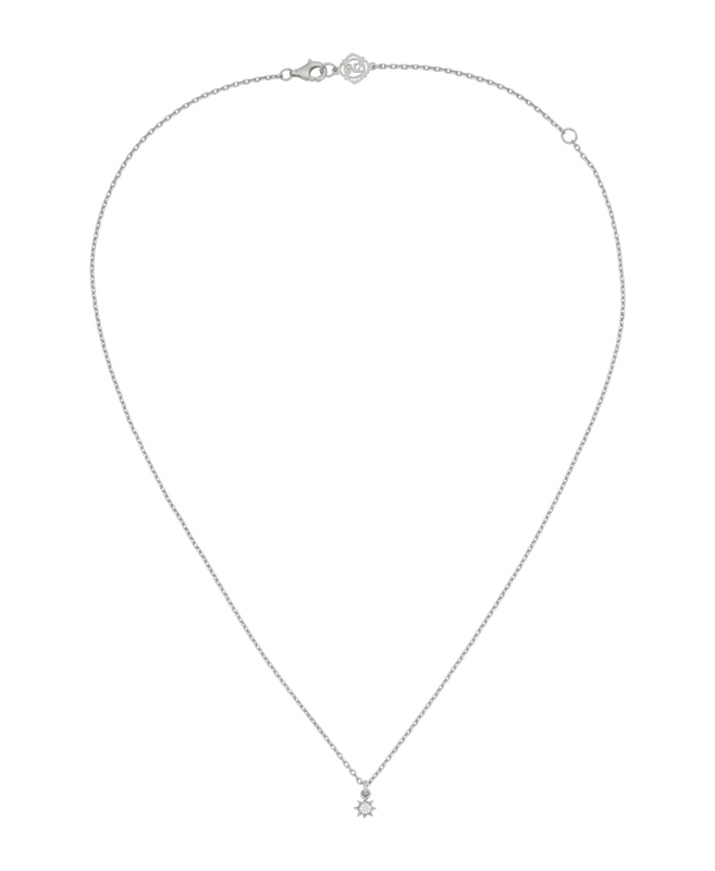 Stella Necklace | Sterling Silver | White Zircon