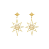 Sunburst Earrings | 22k Gold Vermeil & Lemon Quartz