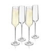 Crystal Champagne Flutes | Set of 4