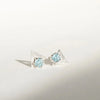 Violet Earrings with Blue Apatite | Sterling Silver