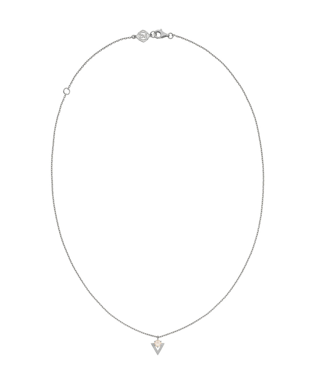 Violet Necklace with Rose Quartz | Sterling Silver