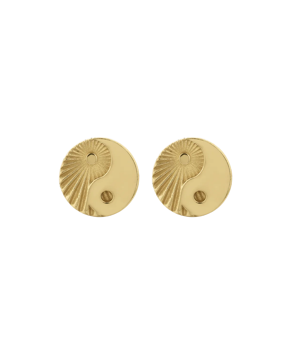 Yin Yang Stud | 22K Gold plate