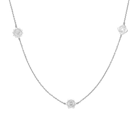 7 Chakra Necklace | Silver
