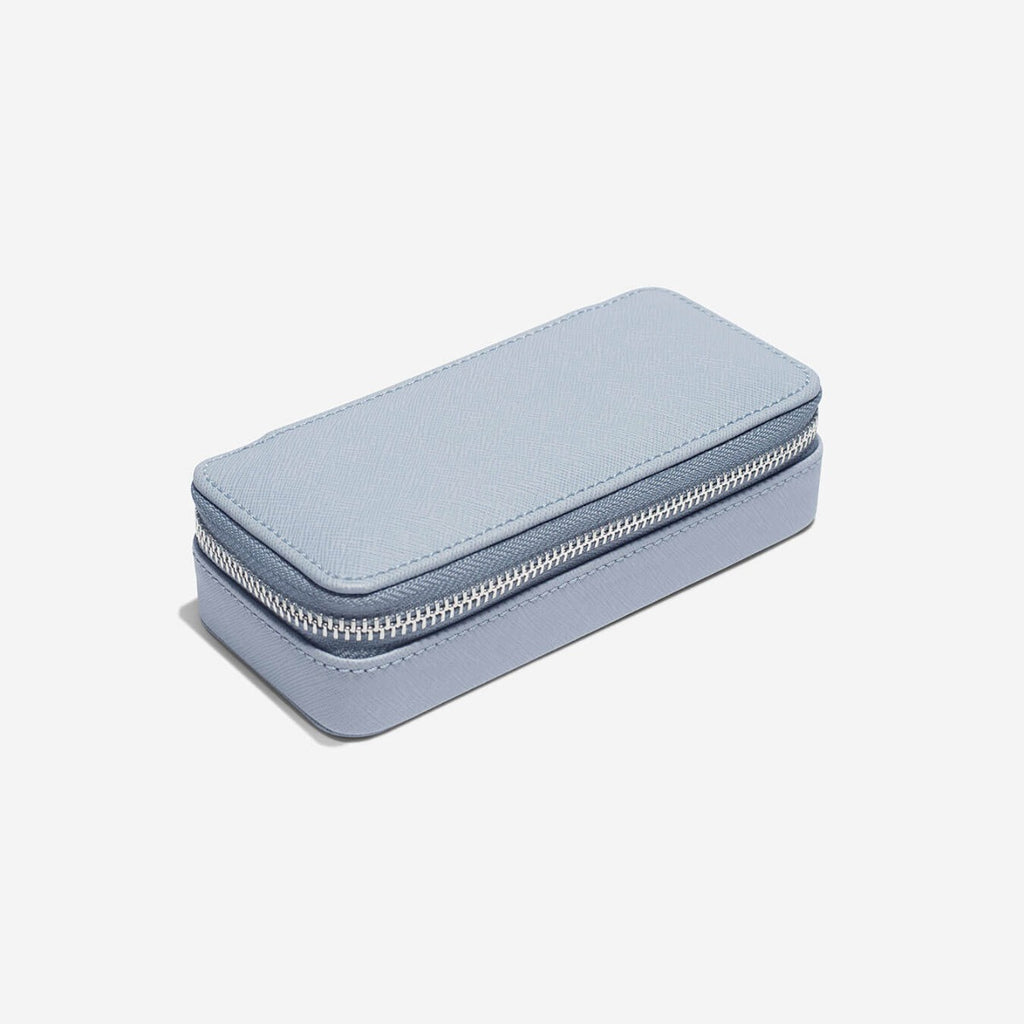 Small Zipped Jewellery Box | Dusky Blue