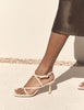 Braided Strap Heel | Cream