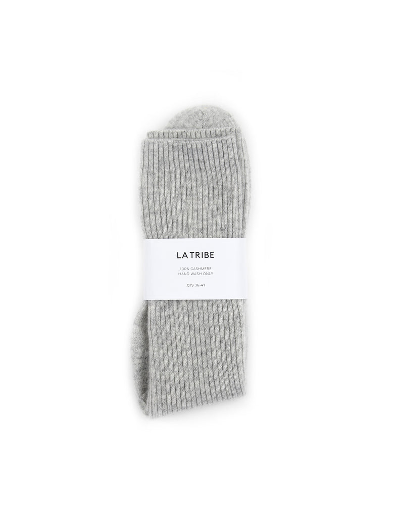 Cashmere Bed Socks | Grey Marle