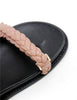 Thin Elke Braided Sandal | Rose | Last Size