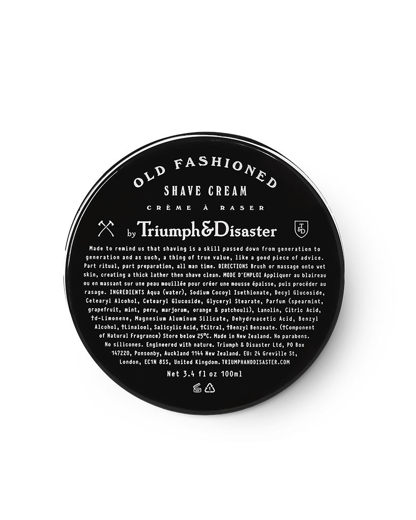 Triumph & Disaster | Old Fashioned Shave Cream | Shop Online at The Birdcage