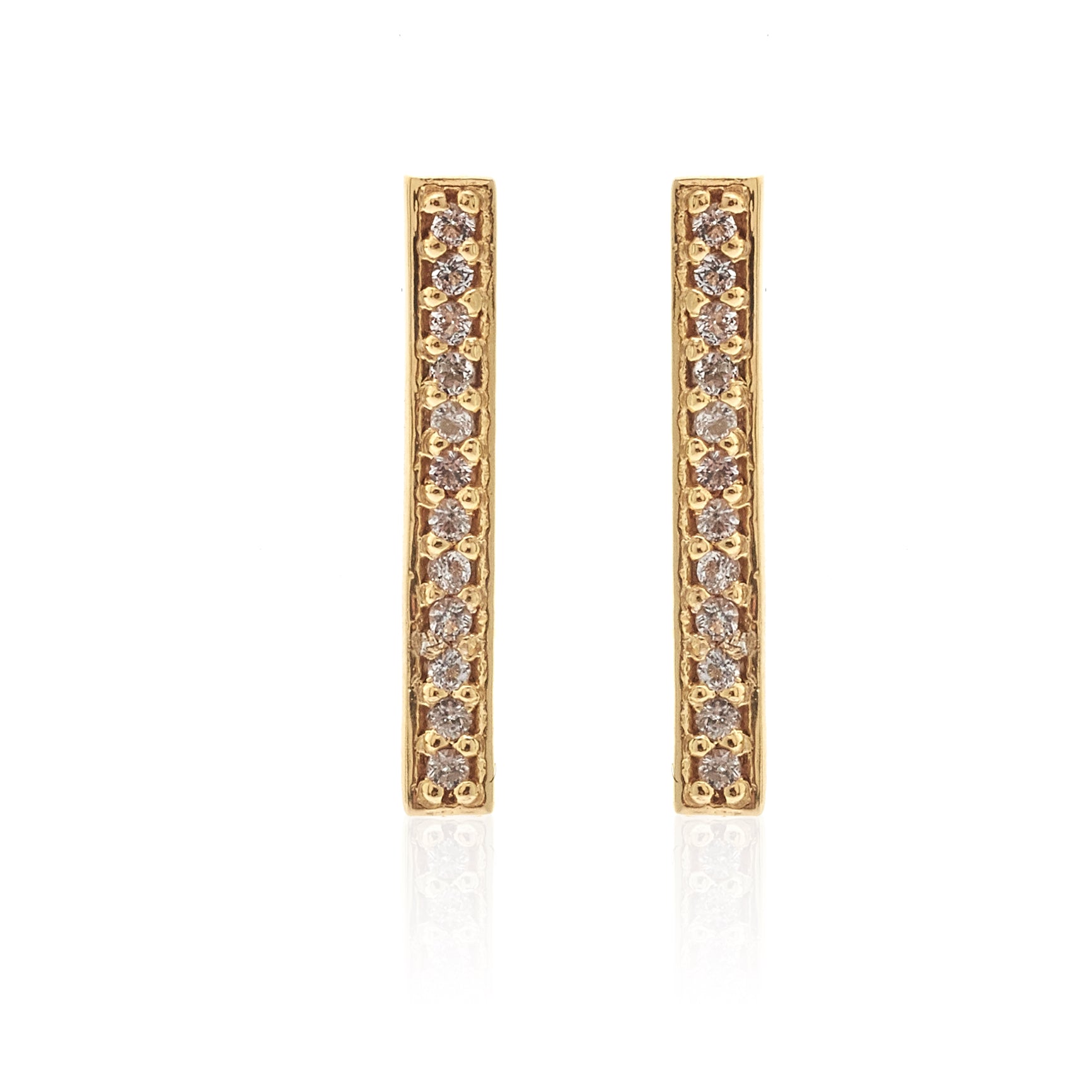 Bar Climber | White Topaz | Gold