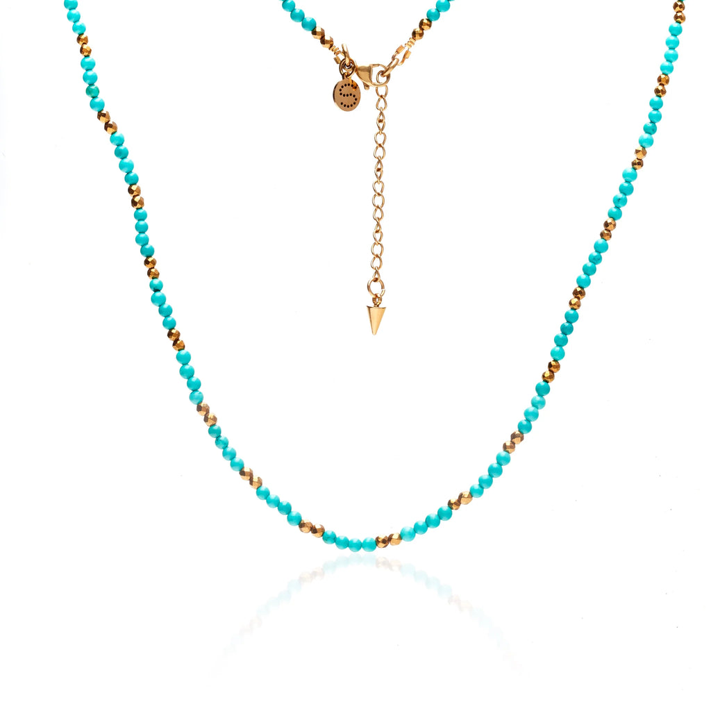 Sequence Necklace | Turquoise & Gold