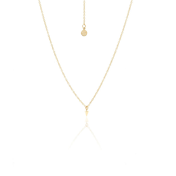 Superfine Mini Spike Necklace | Gold
