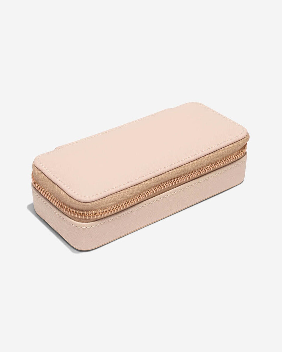 Small Zipped Jewellery Box | Blush