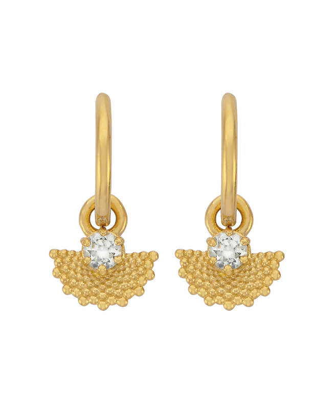 Eos Earrings | White Zircon
