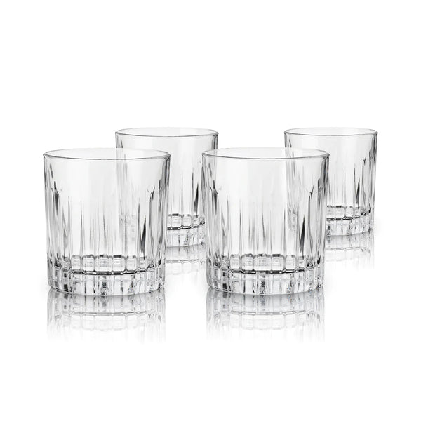 Crystal Double Old Fashioned Tumblers | Set of 4