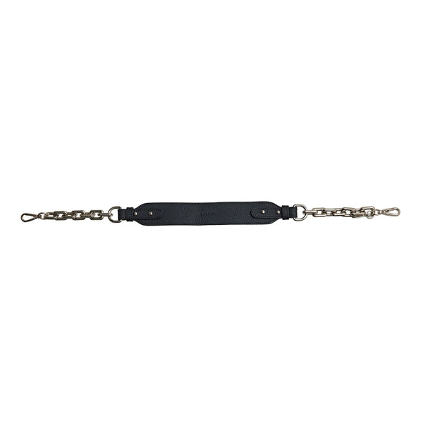 Feature Shoulder Strap Handle | Black & Chunky Silver