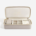 Large Zipped Jewellery Box | Taupe Grey